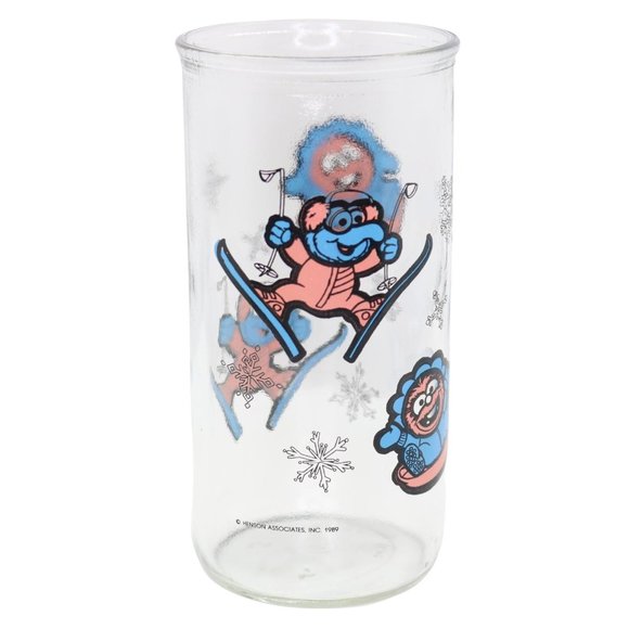 Jim Henson Muppet Babies Tall Jelly Jar Glass Tumbler Gonzo Animal Vintage - Picture 5 of 5